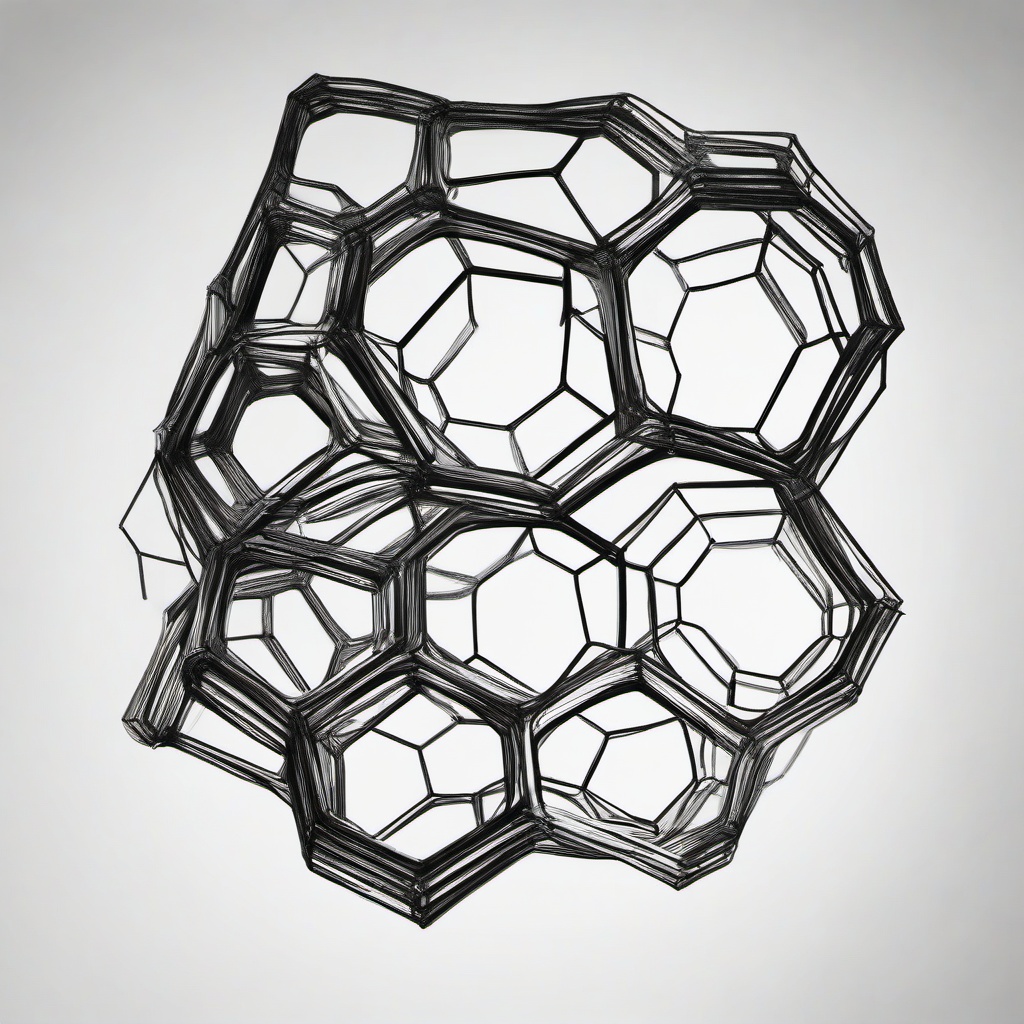 drawing of a honeycomb structure  minimal rough sketch scribbles,doodles,black and white