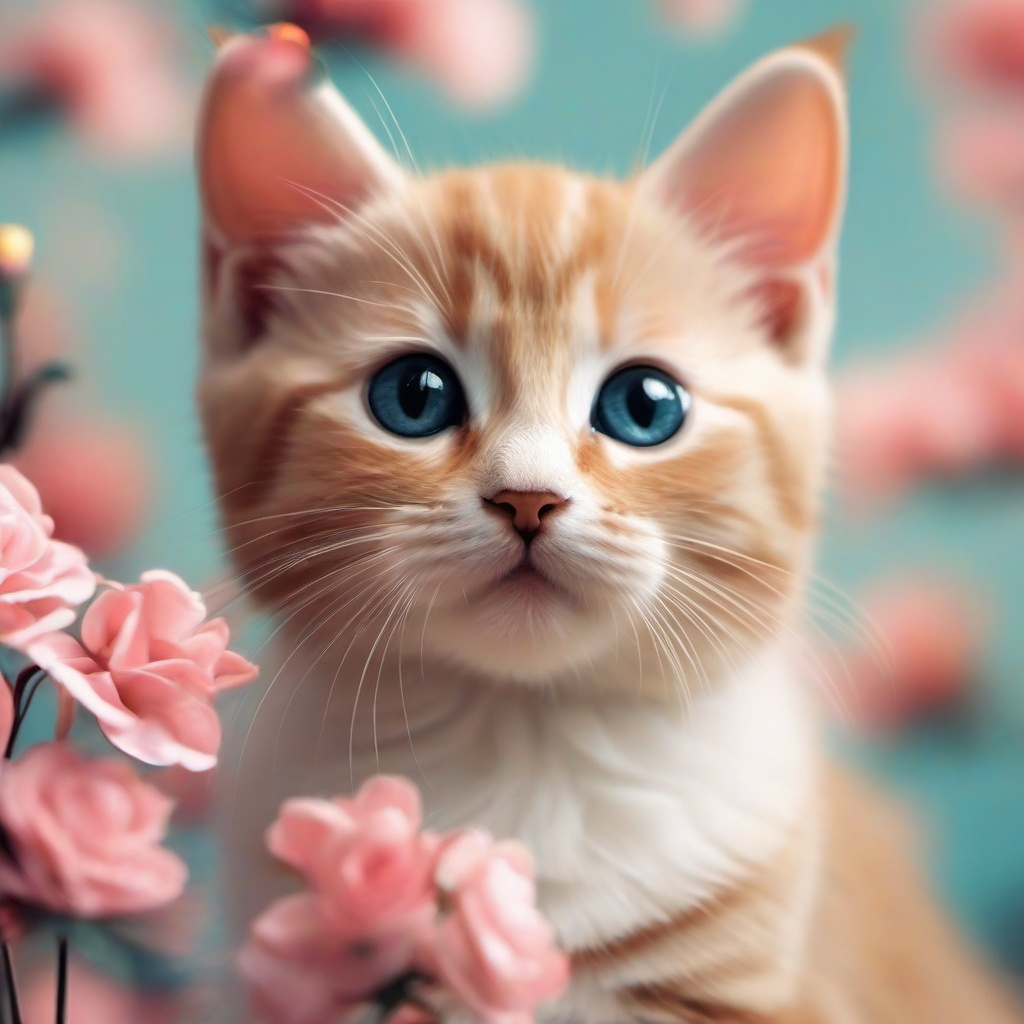 Cat Background Wallpaper - a cute cat wallpaper  