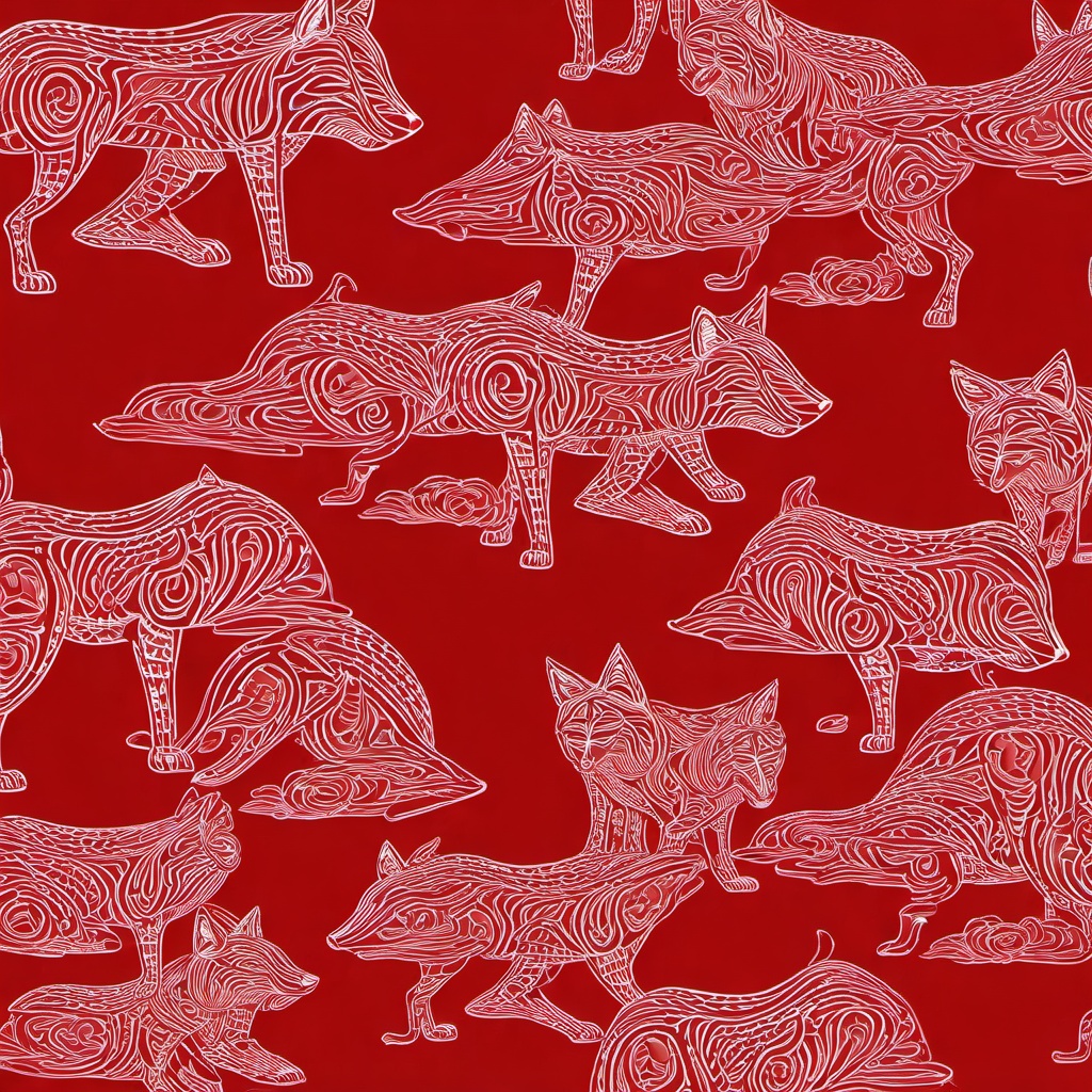 Red Background Wallpaper - red wolf wallpaper  