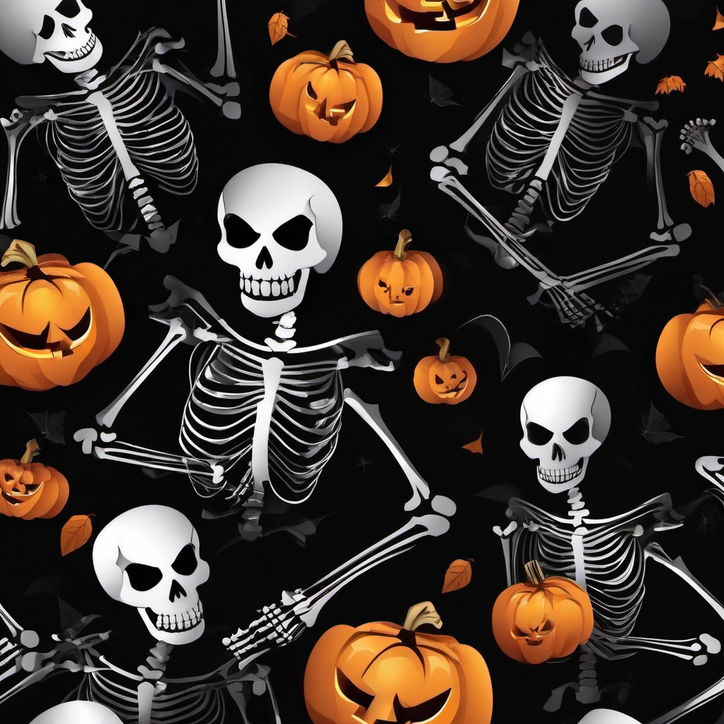 Halloween Background Wallpaper - skeleton black background  