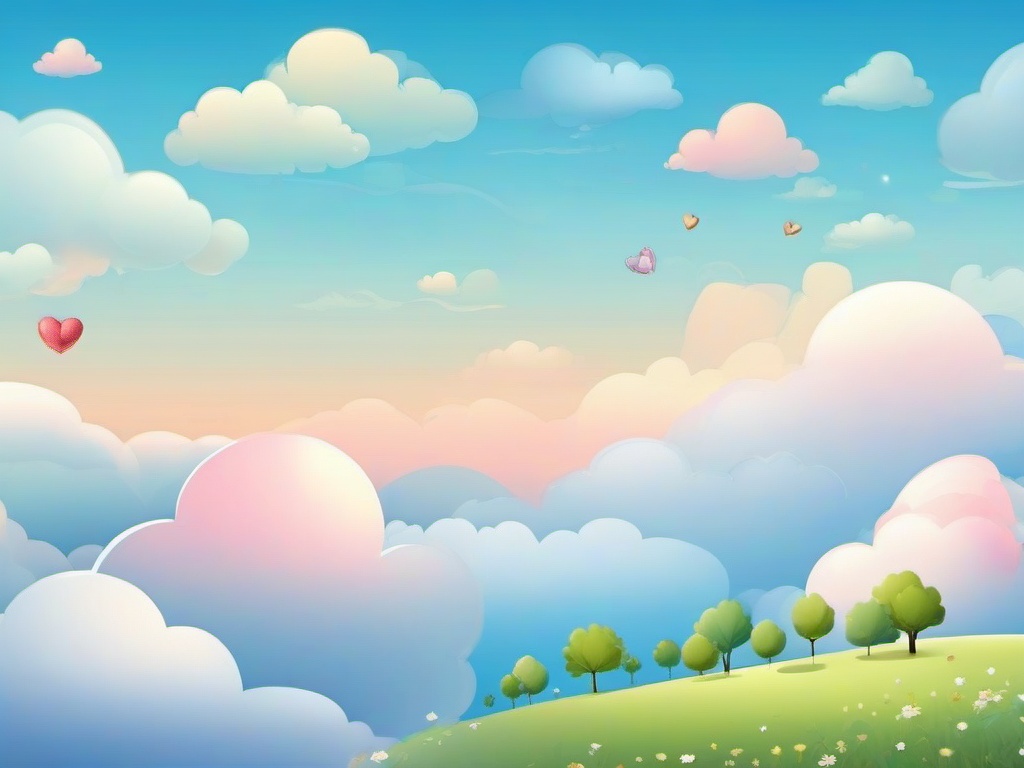 Cute Sky Wallpaper - Soft skies with cute elements  ,desktop background wallpaper