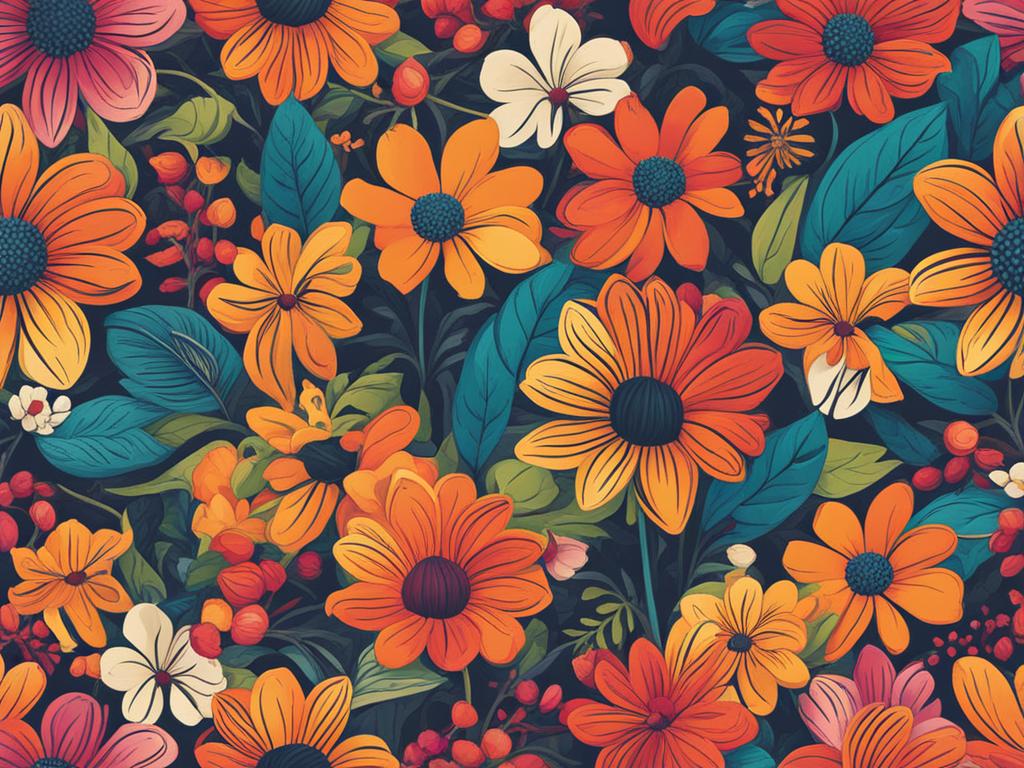 flower clipart - a colorful and vibrant flower illustration. 