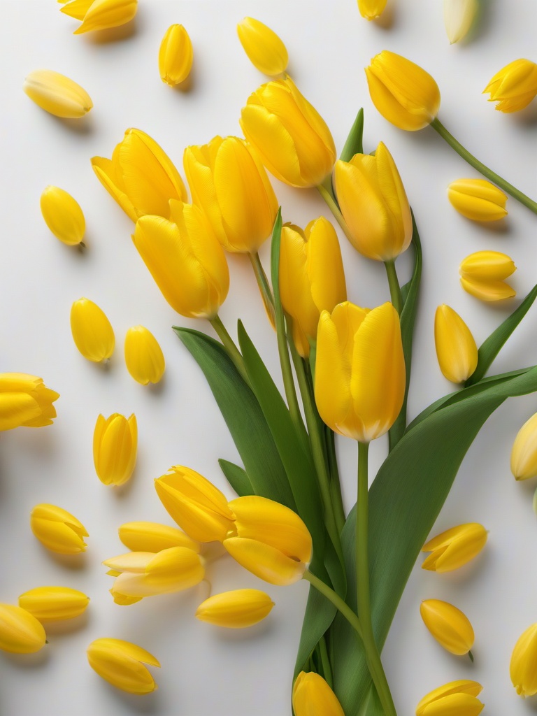 yellow tulip background  ,background wallpaper