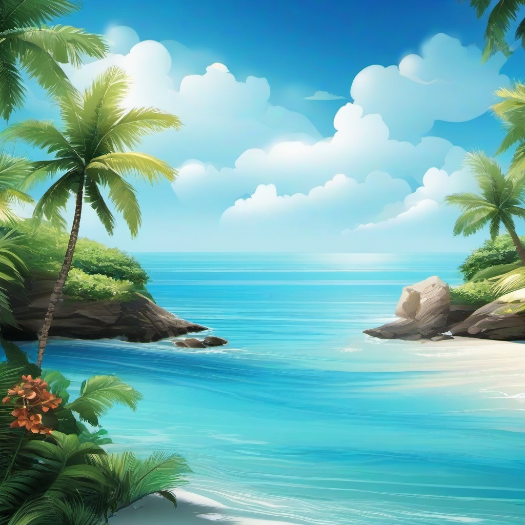 Beach Background Wallpaper - blue sky beach background  