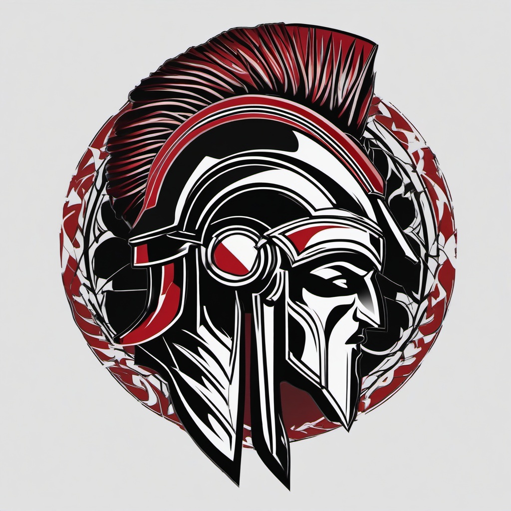 spartan tattoo simple  simple vector color tattoo