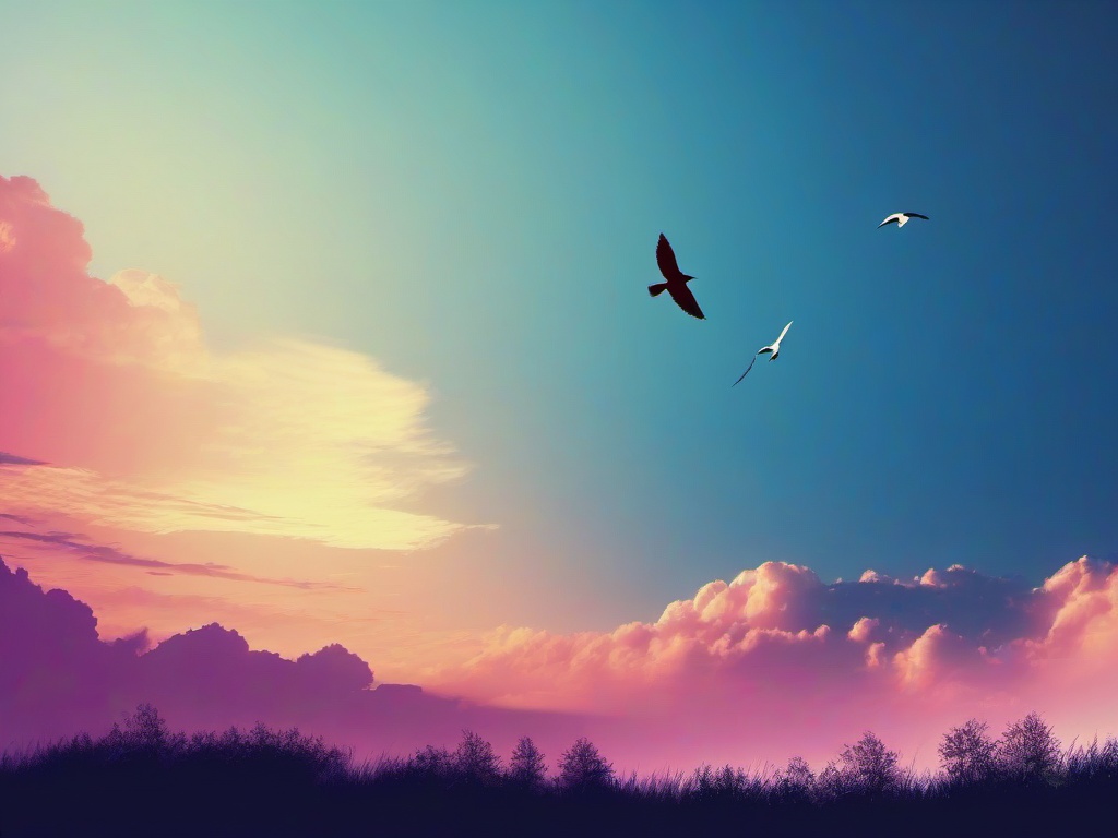 Sky And Bird Background  ,desktop background wallpaper