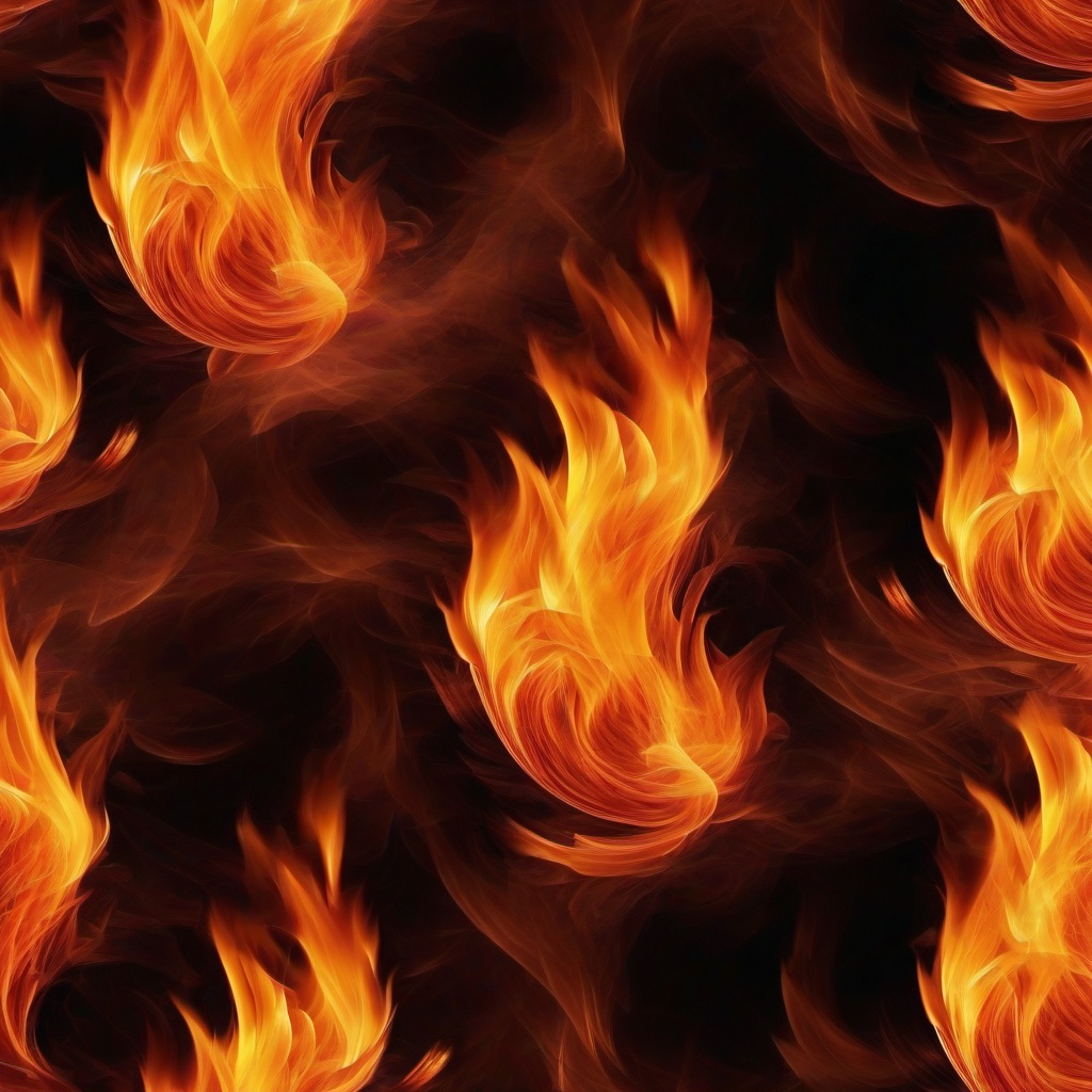 Fire Wallpaper - Hot blaze with swirling smoke  background wallpaper