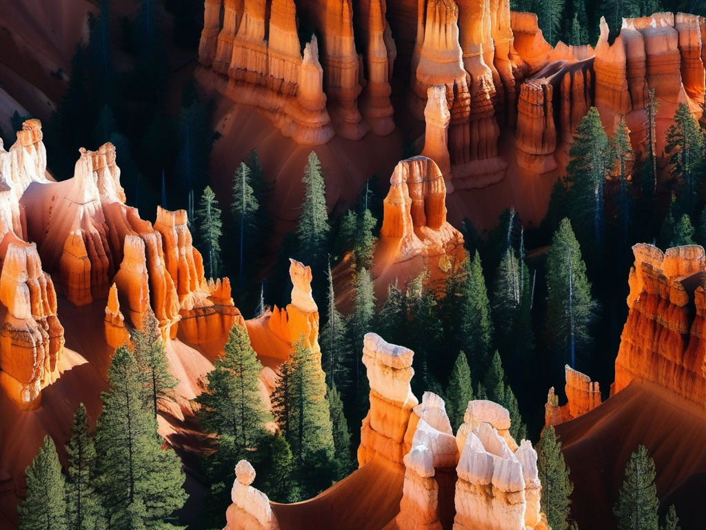 Aesthetic Computer Wallpaper - Find inspiration in the natural beauty of Bryce Canyon National Park, with intricate rock formations and vibrant hues making it the perfect backdrop for your computer.  intricate patterns, splash art, wallpaper art