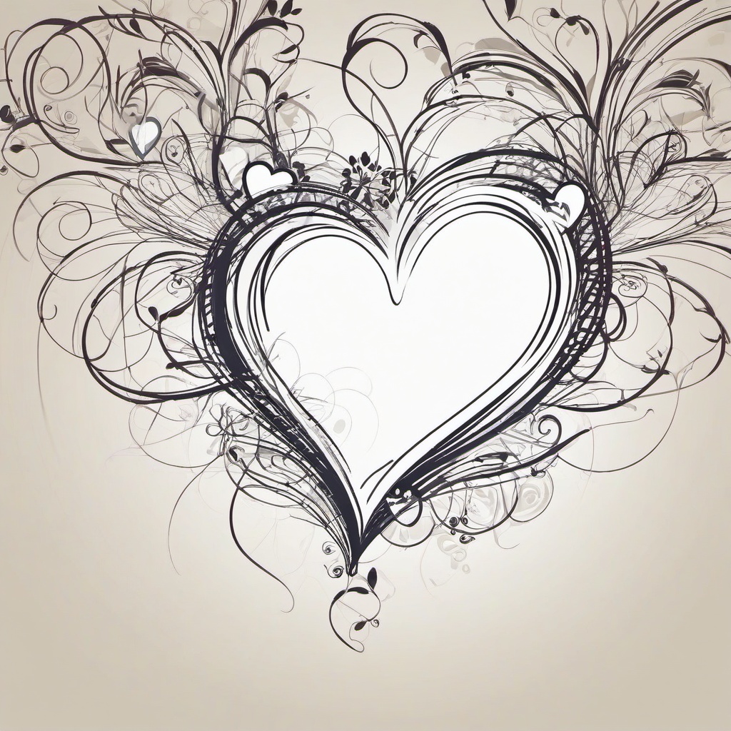 Heart Background Wallpaper - heart sketch wallpaper  