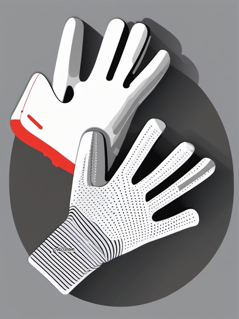 Cycling Gloves Clipart - Cycling gloves for grip and comfort.  color vector clipart, minimal style