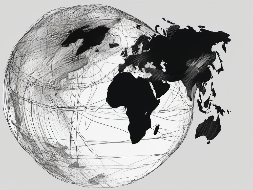 sketch of earth  minimal rough sketch scribbles,doodles,black and white