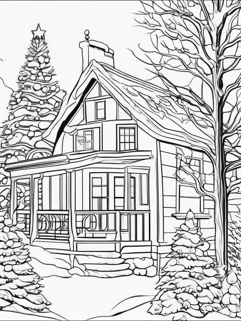 Christmas Color Book Pages  outling,coloring pages,black and white