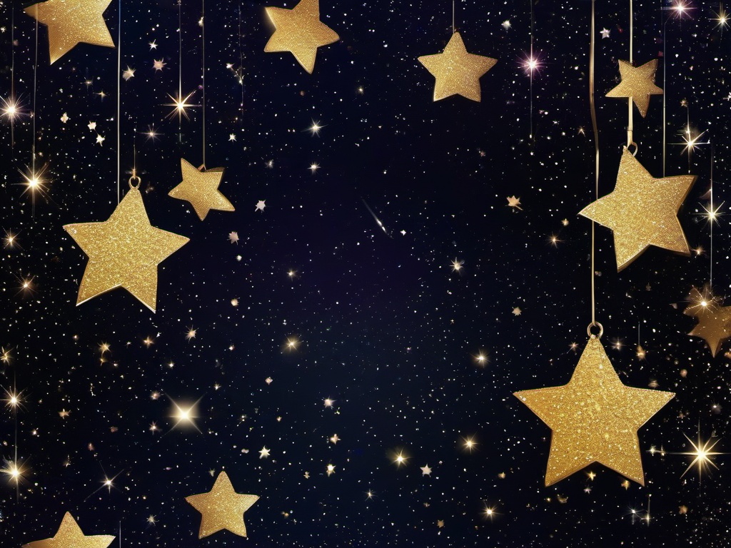 Stars And Glitter Background  