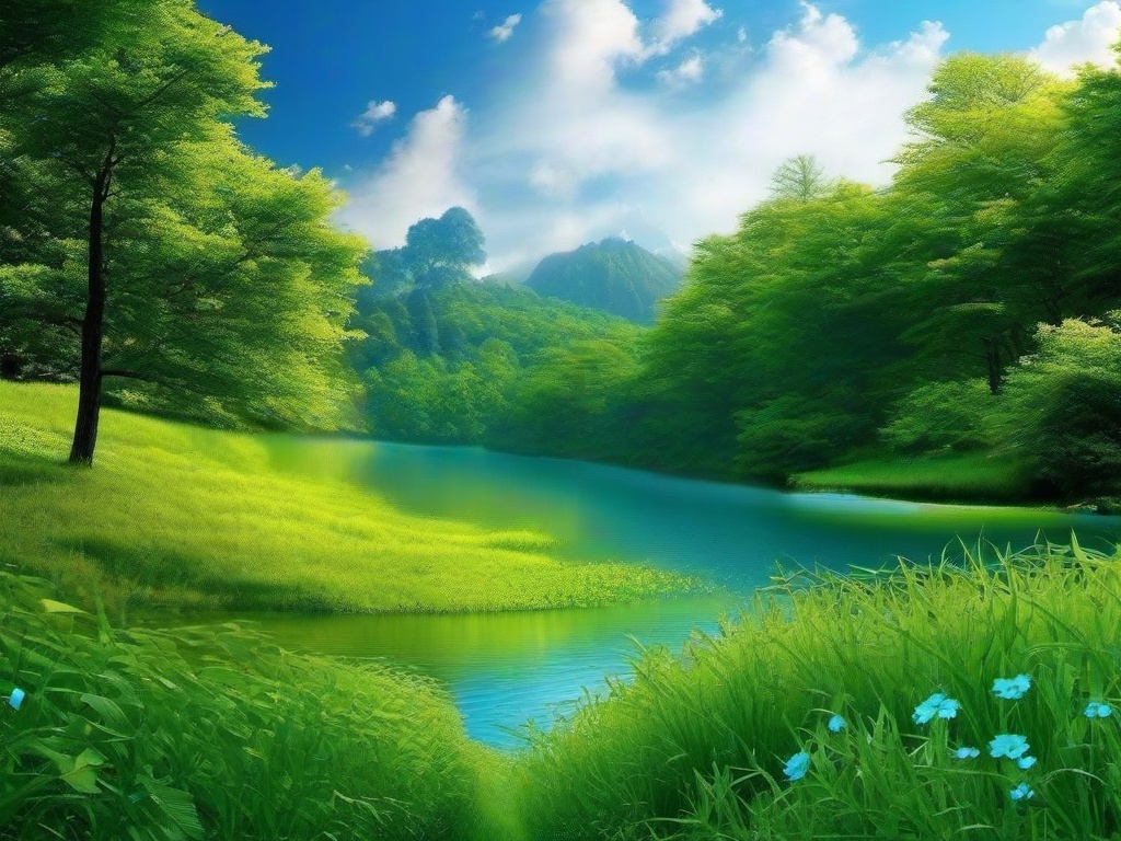 Sky Blue Nature Wallpaper  ,desktop background wallpaper