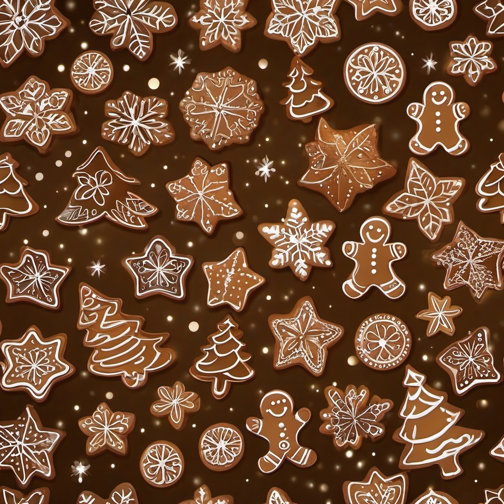 Christmas Background Wallpaper - gingerbread backdrop  