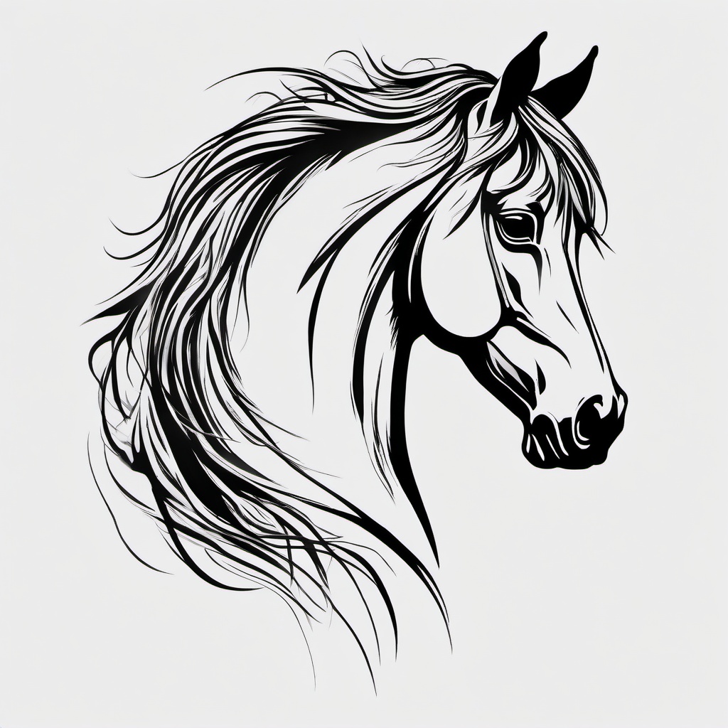 Horse Tattoo 3: Simple Digital by CoyoteHills on DeviantArt