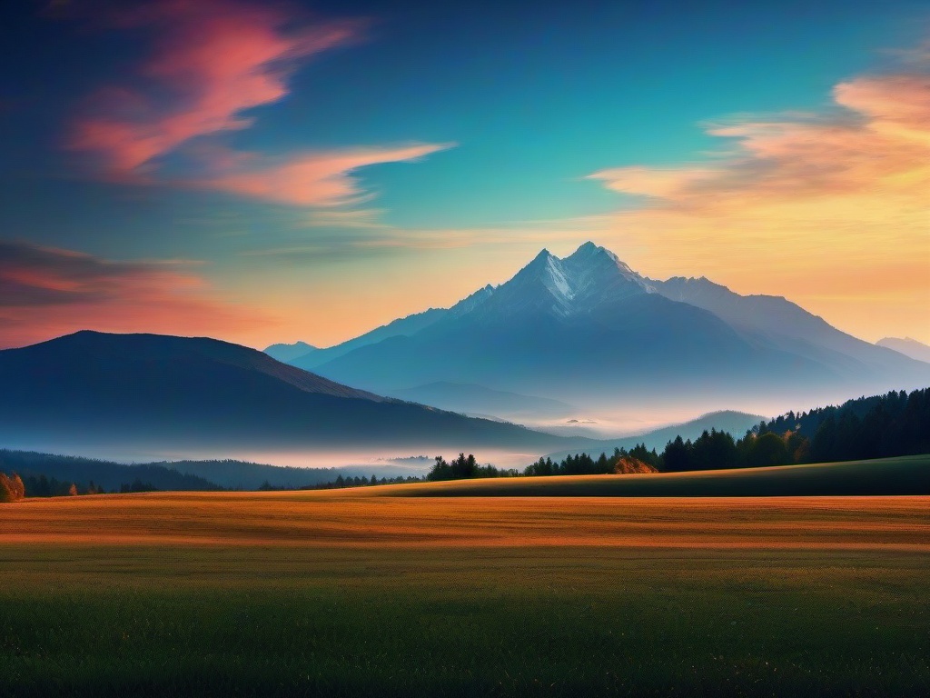 Sky With Mountain Background  ,desktop background wallpaper