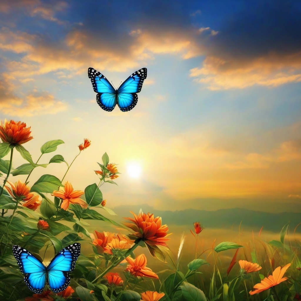 Butterfly Background Wallpaper - sky butterfly wallpaper  