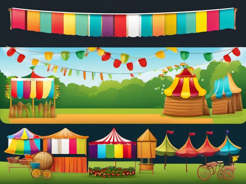 Banner clipart - outdoor banner for a festival or fair  