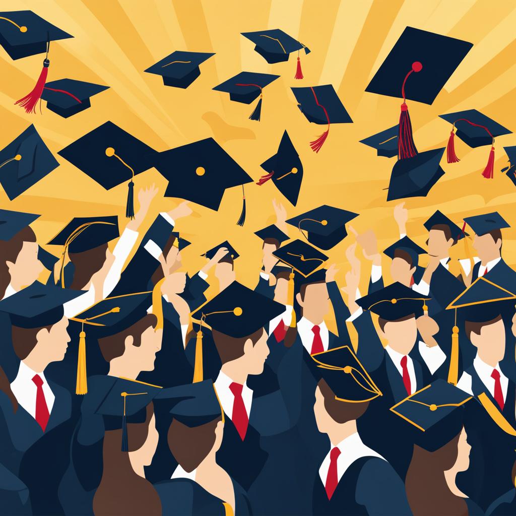 graduation cap clipart: tossed in the air at a graduation ceremony. 