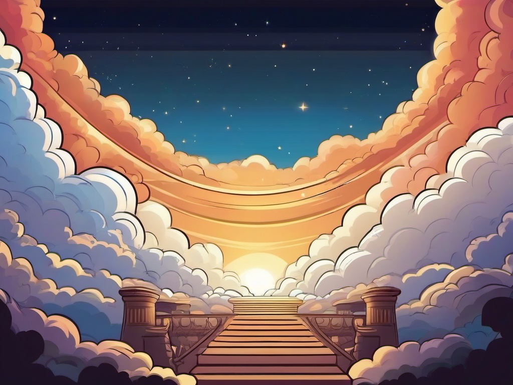 Heaven Background Cartoon  