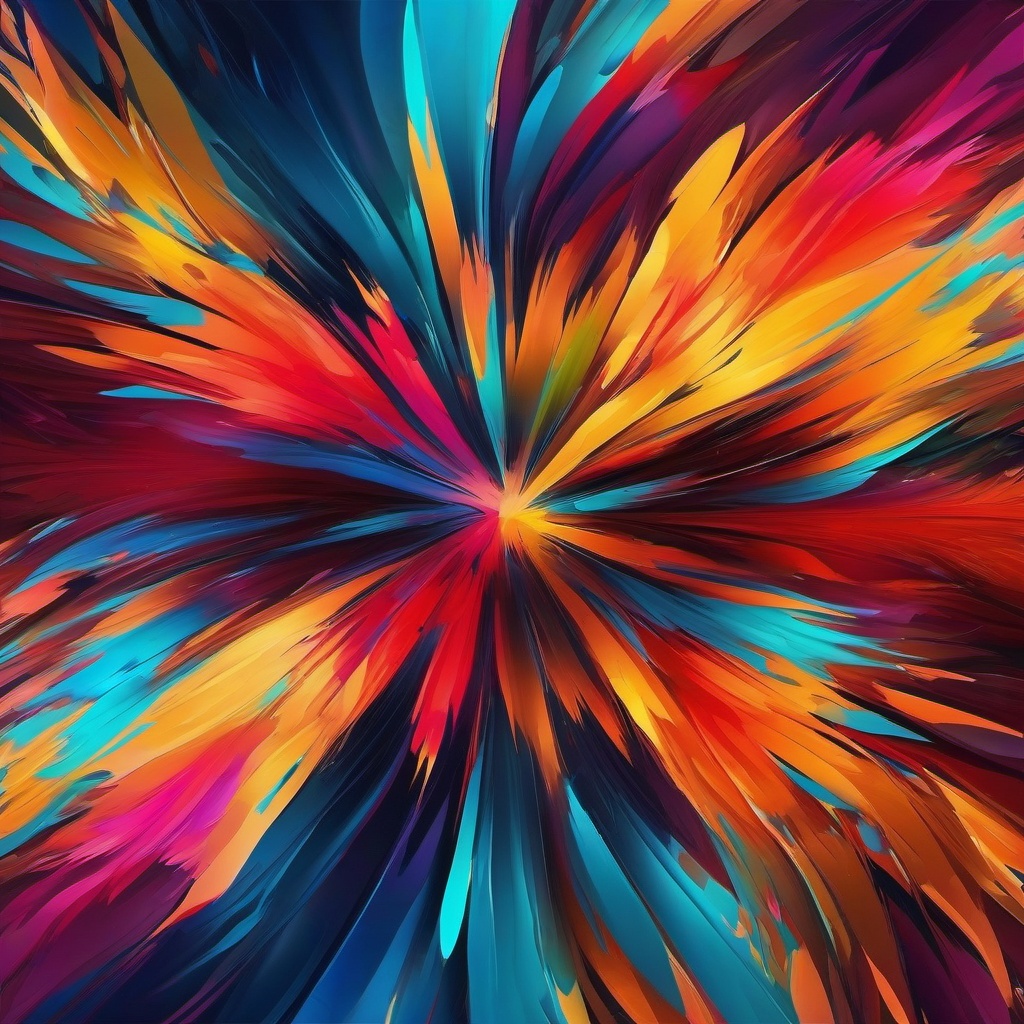 Abstract Background - Abstract Artwork Bursting with Color, a Visual Symphony  intricate patterns, splash art, wallpaper art