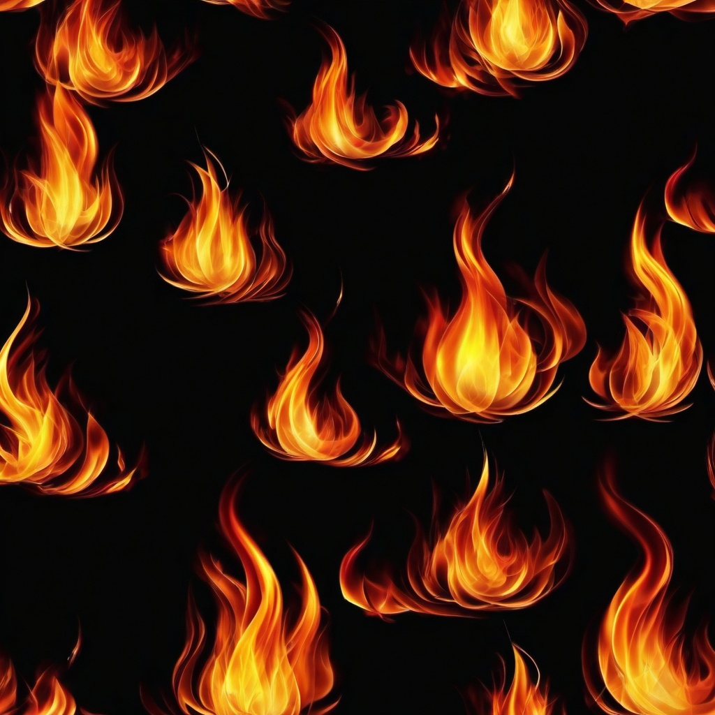 Fire Wallpaper - Dark background with bright flames  background wallpaper