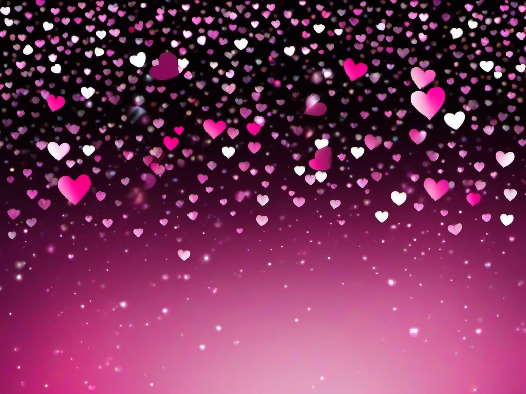 Sparkly Hearts Background  