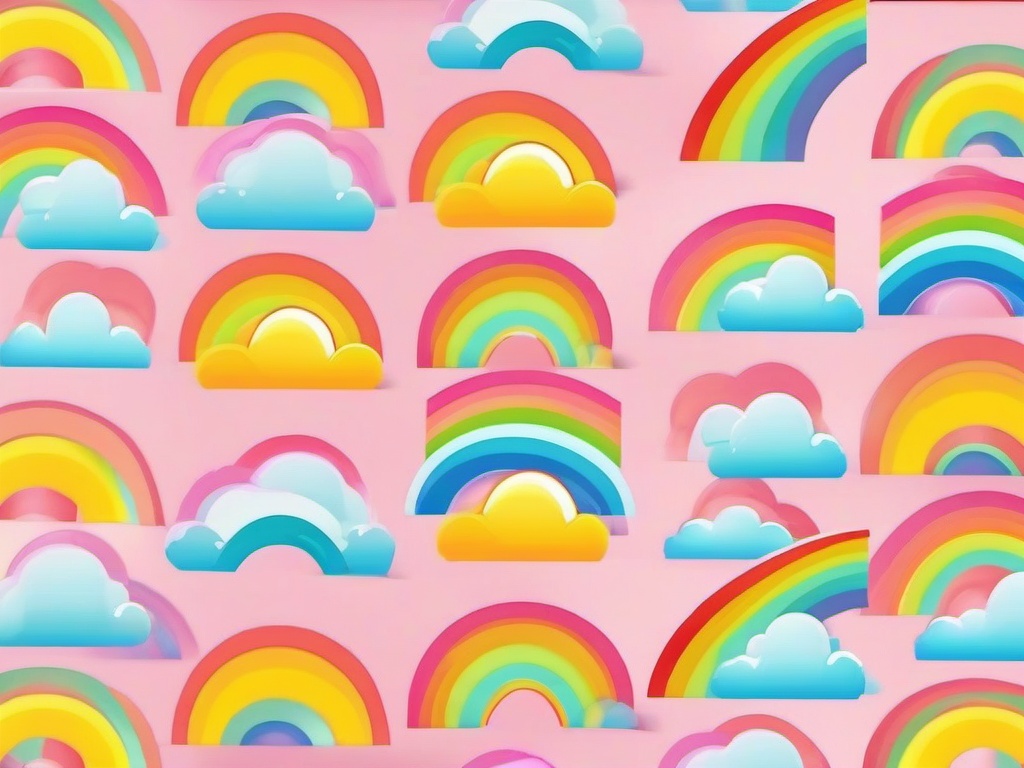 Wallpaper Cute Rainbow  