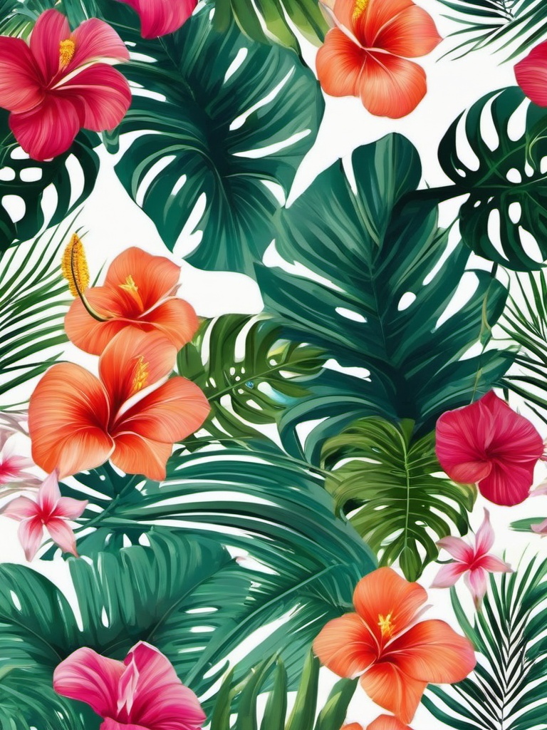 Free Wallpaper for Phone - Tropical Paradise on Mobile  intricate patterns, splash art, wallpaper art