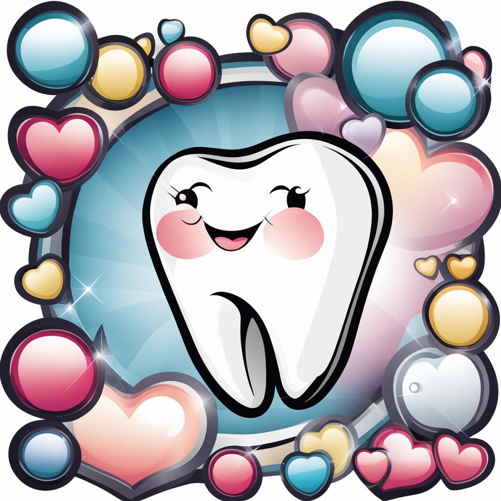 tooth clipart - a pearly white tooth, showcasing dental health 