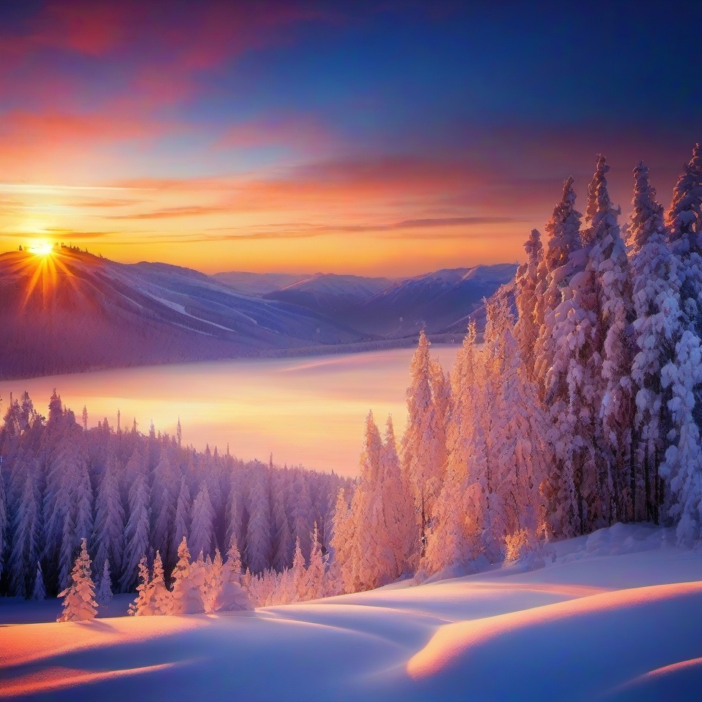 Snow Background Wallpaper - snow sunset background  