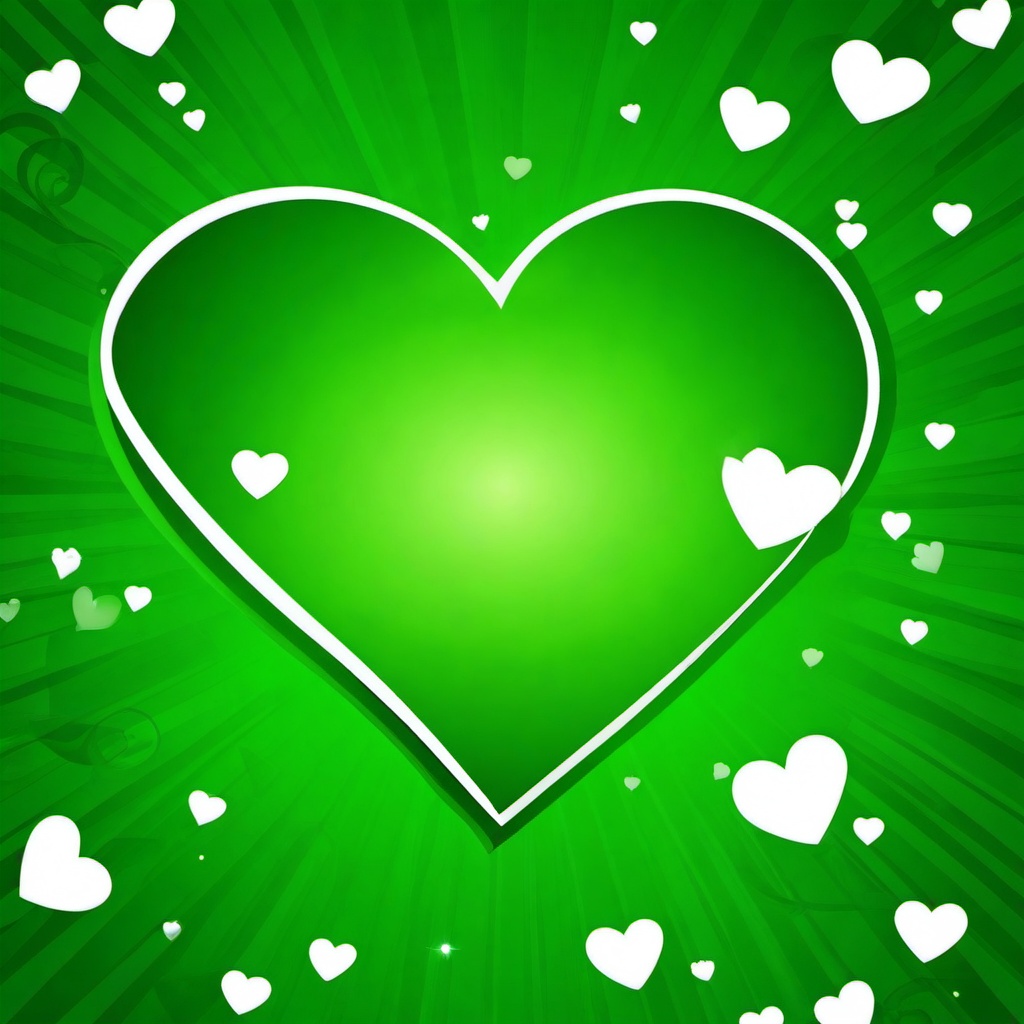 Heart Background Wallpaper - green heart background  