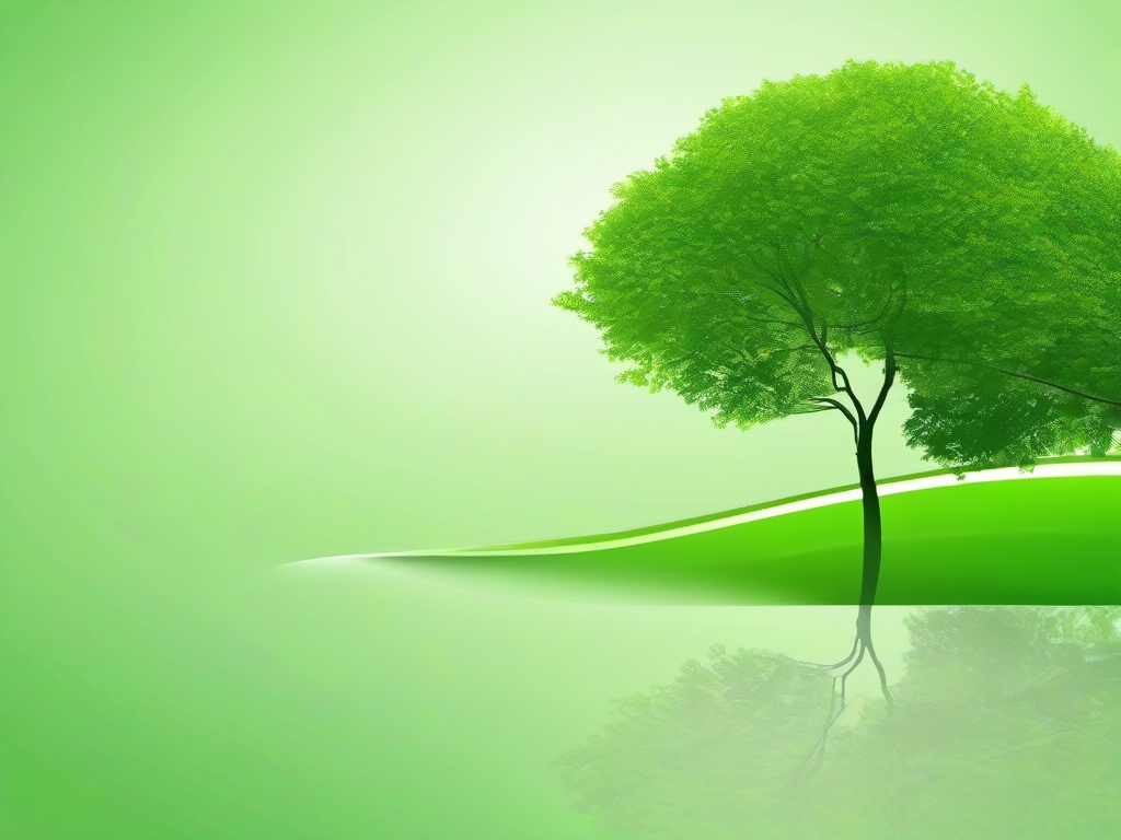 Green Background Tree - Serene green background with a tree motif.  background wallpaper