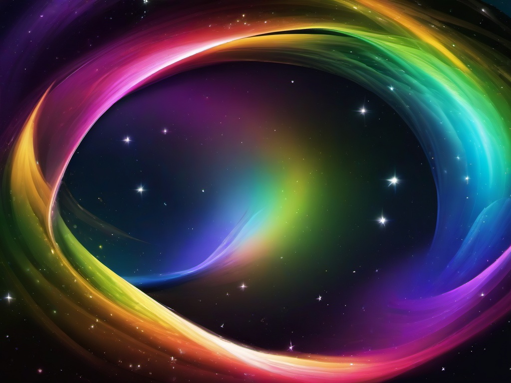 Background Rainbow Galaxy  