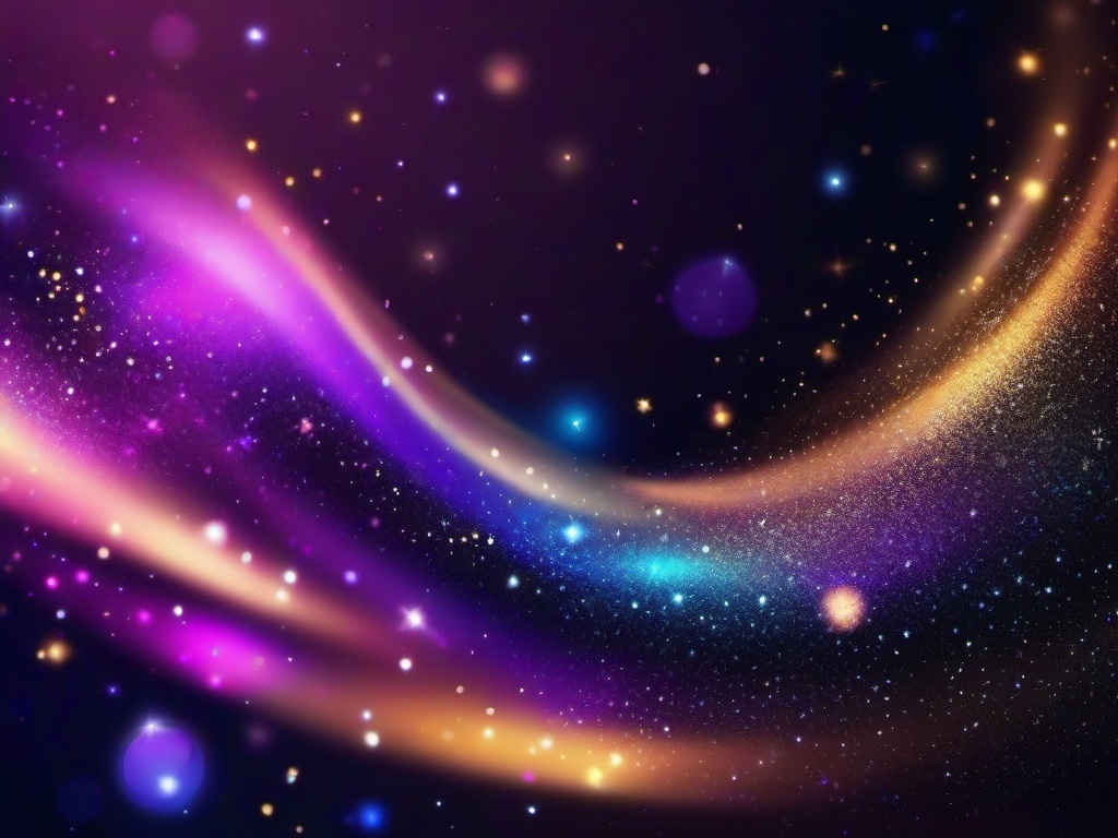 Galaxy Glitter Background  