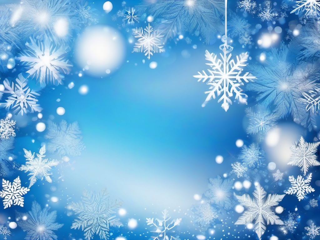 Blue And White Christmas Background  