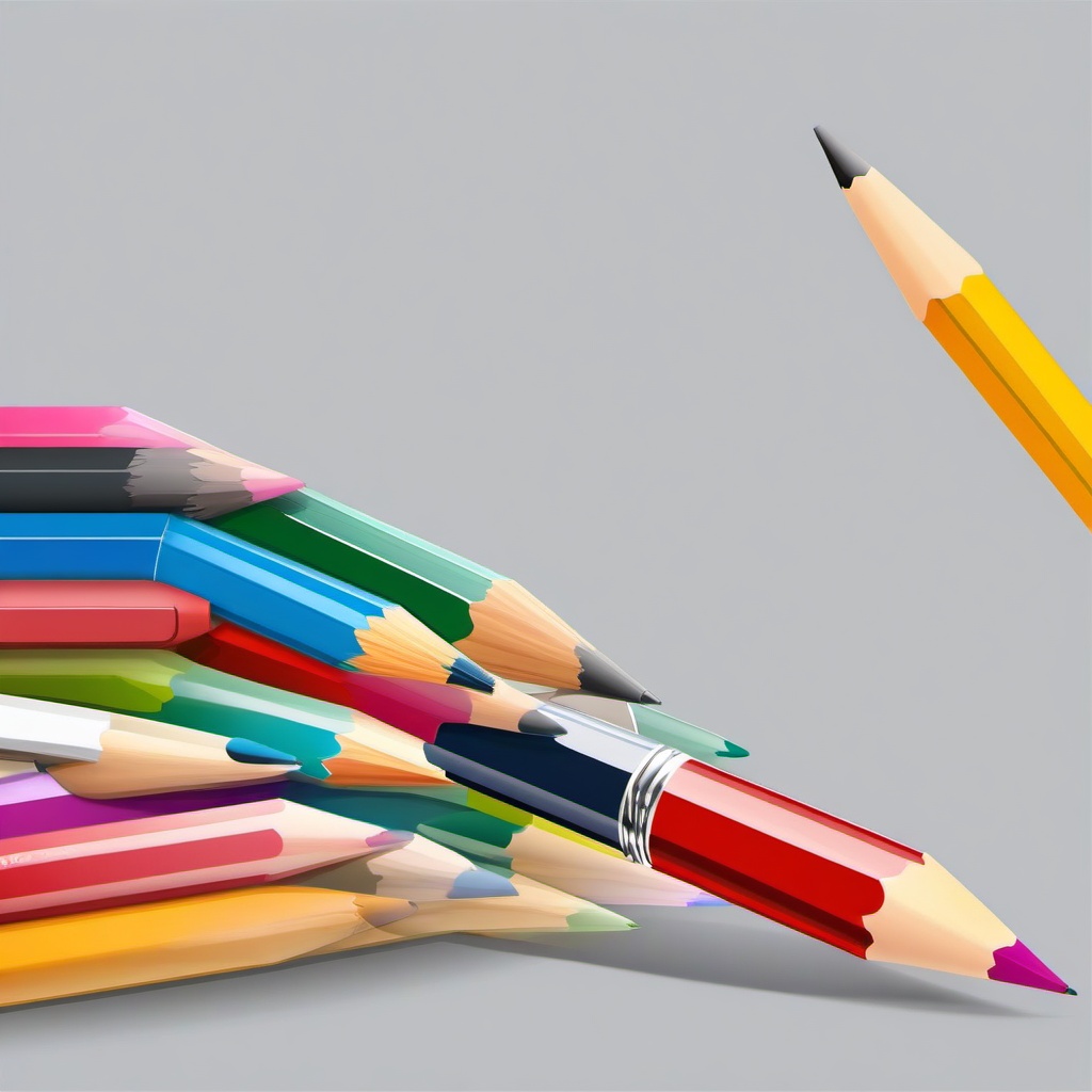 Pencil clipart - pencil with a creative idea above it  