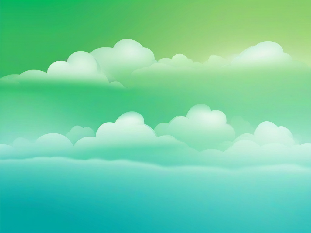 Background Green Blue-Grassy green fading into sky blue with soft cloud shapes  background wallpaper