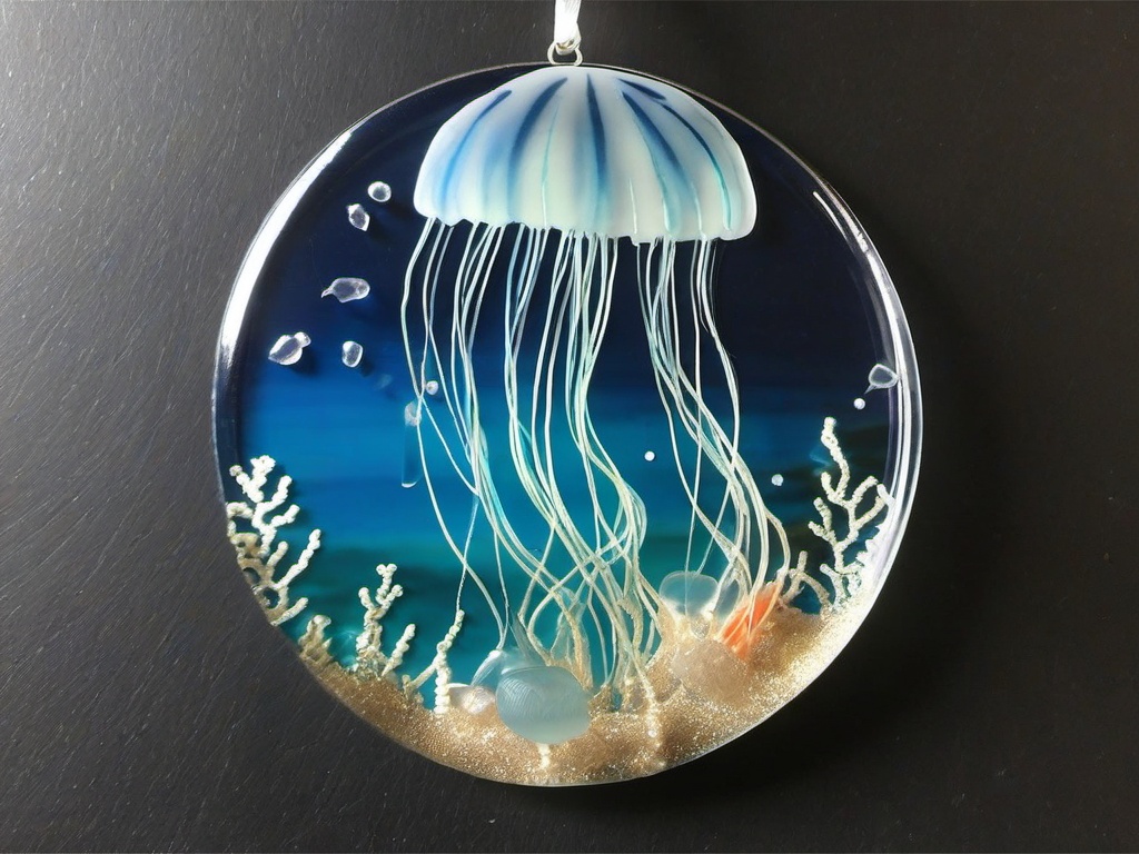 Suncatcher Jellyfish - Bring the enchanting beauty of jellyfish to your space with suncatcher jellyfish designs, capturing the ethereal nature of these sea creatures.  