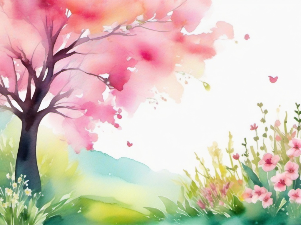 spring watercolor background  ,background wallpaper