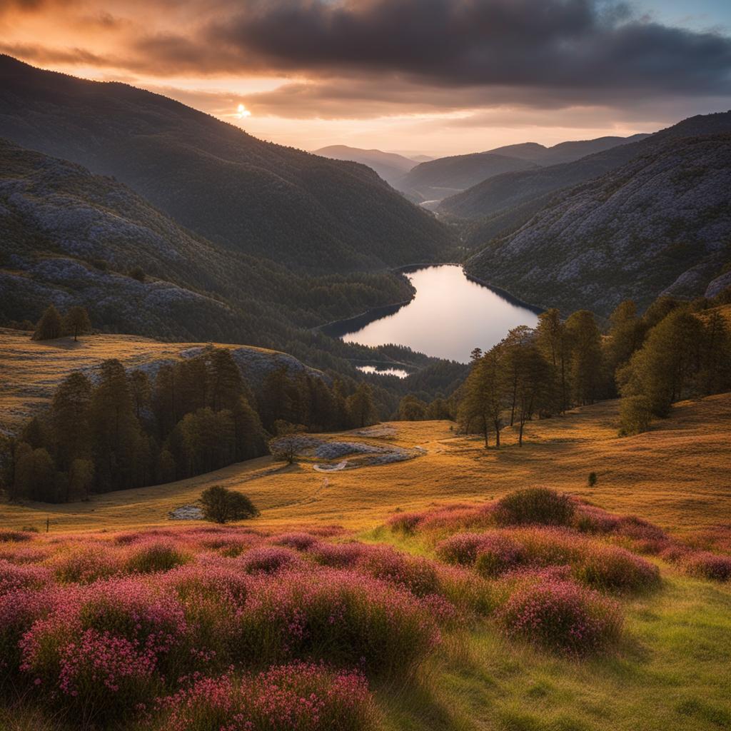 untouched peneda-gerês - capture the untouched beauty of peneda-gerês national park in northern portugal and spain, featuring pristine lakes and meadows. 