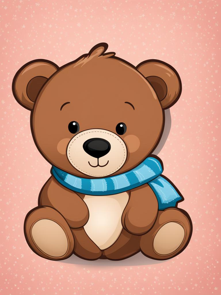 bear clipart - a cuddly and bear-shaped teddy bear for hugging. 