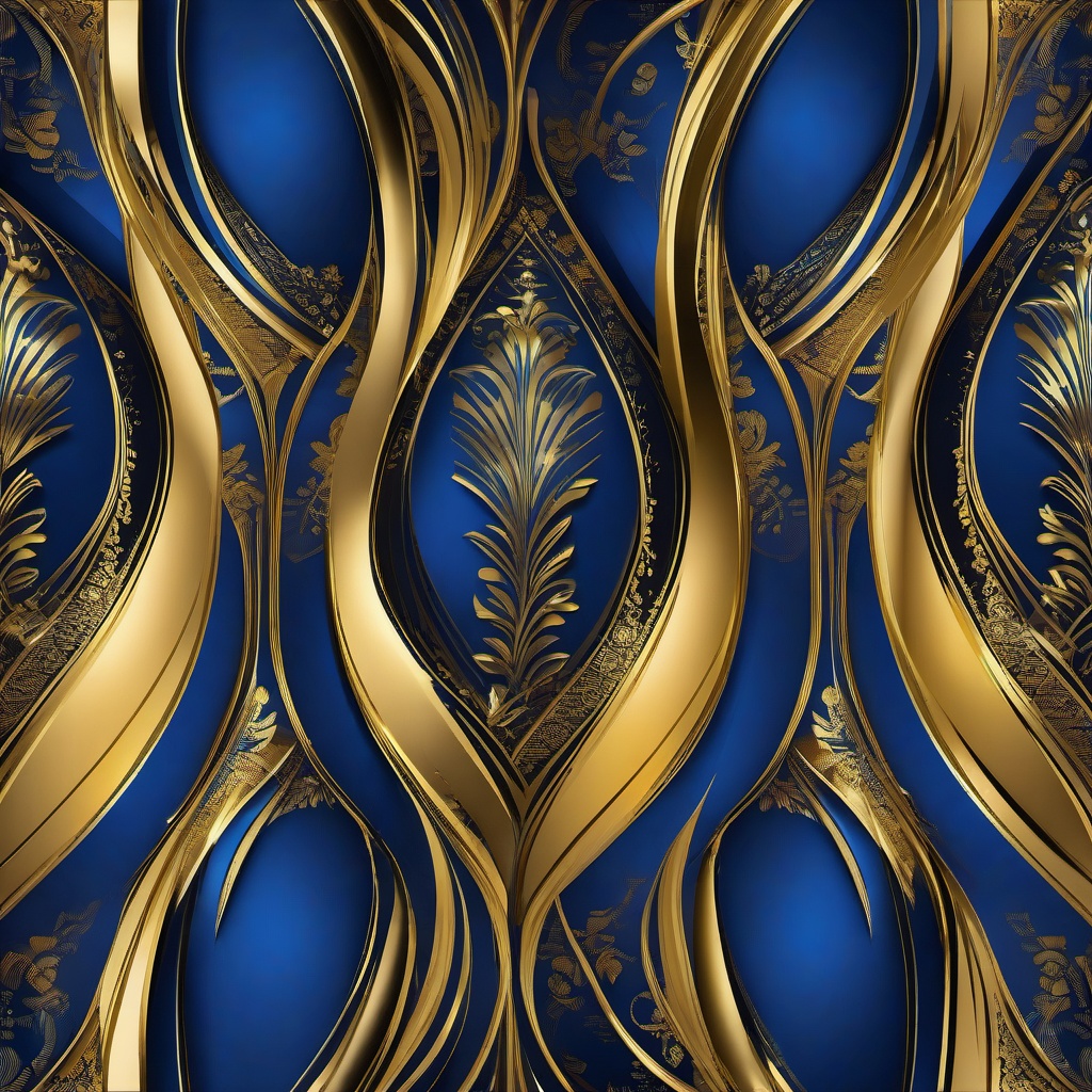 blue and gold background  