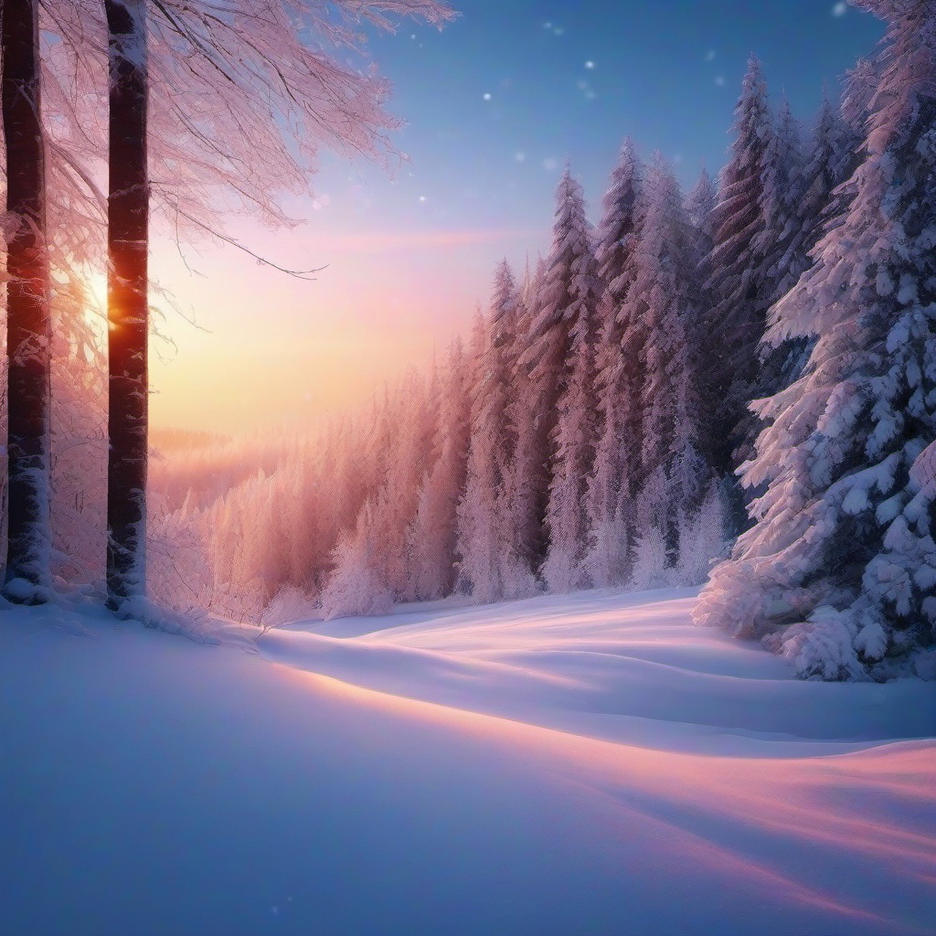 Winter background wallpaper - aesthetic snowy background  