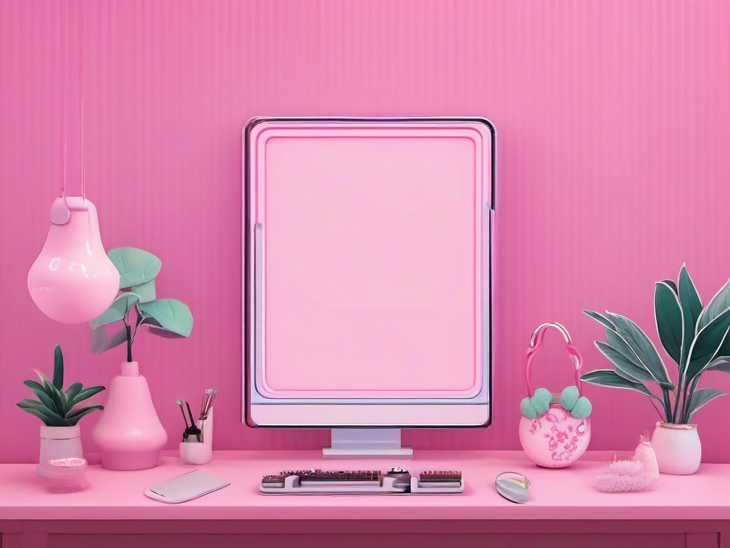 pink kawaii aesthetic wallpaper  ,desktop background wallpaper