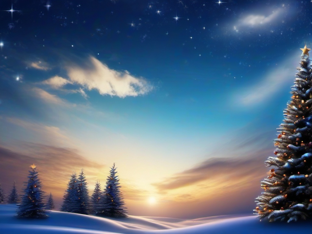 Sky Christmas Background  ,desktop background wallpaper