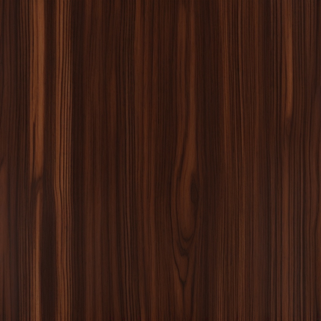 Rosewood featuring a warm, deep brown hue and an exotic, polished surface top view, product photoshoot realistic background, hyper detail, high resolution