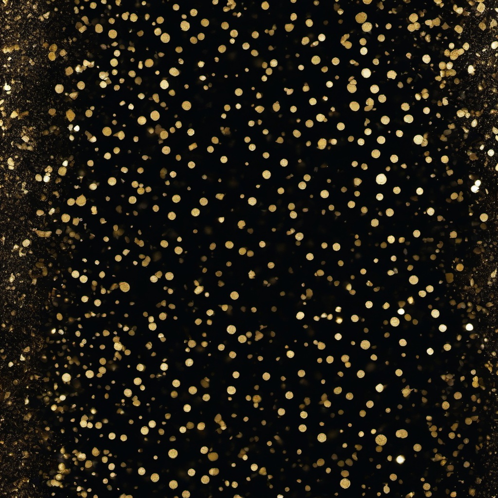 Glitter background - black background with gold glitter  