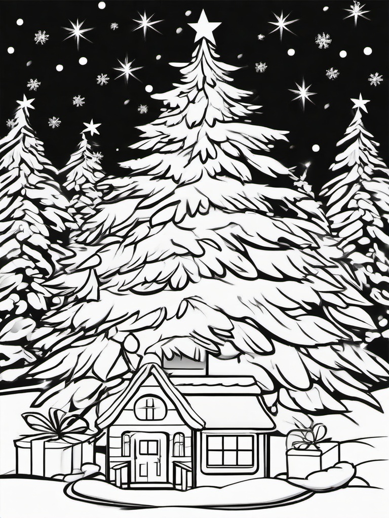 Christmas Pictures To Print For Free  outling,coloring pages,black and whit